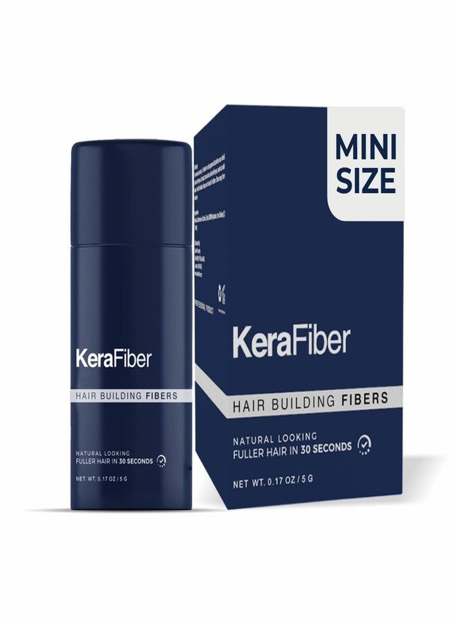 KeraFiber Professional Hair Building Fibres - Natural Keratin Hair thickener Fibres, Hair Powder for Men and Women, Full Head of Hair in 30 Seconds-Hair Fibres Dark Brown (5g/0.17oz) - Travel Pack - Image 1